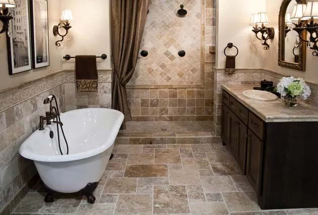 Ванная комната в тосканском стиле